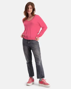 De Antistatische Merino Wool Amalfi Trui Met V-Hals